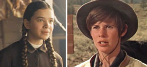 The two versions of Mattie Ross: Hailee Steinfeld (left) and Kim Darby. 